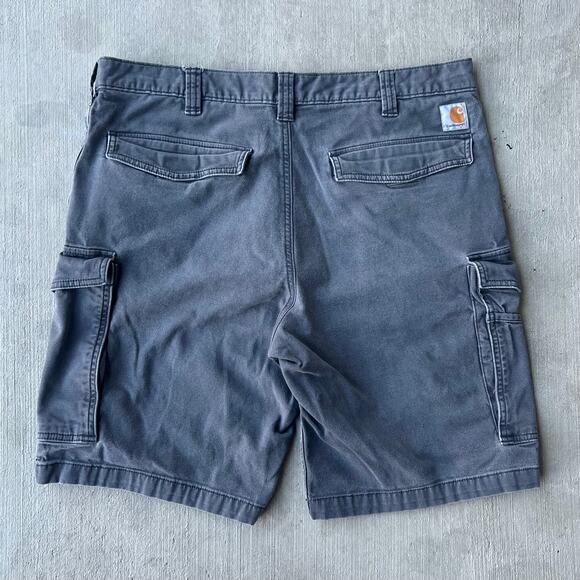 Vintage Y2K gray carhartt cargo work wear carpenter shorts - Picture 1 of 4